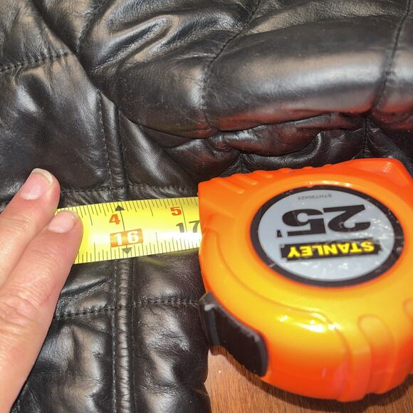 Alexander Wang x H&M Womens Jacket 2 Black Leather Moto Quilted - Picture 6 of 7